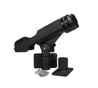 La barca gonfiabile gira la canna da pesca della zattera del morsetto della