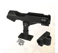 La barca gonfiabile gira la canna da pesca della zattera del morsetto della