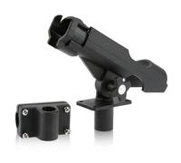 La barca gonfiabile gira la canna da pesca della zattera del morsetto della