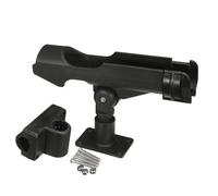 La barca gonfiabile gira la canna da pesca della zattera del morsetto della