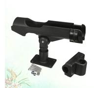 La barca gonfiabile gira la canna da pesca della zattera del morsetto della