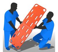 La barella spinale Leggera e Pieghevole con Supporto di Sicurezza e Pannello Posteriore di Emergenza Impermeabile, Adatta al trasferimento dei pazienti, è la Scelta Ideale per Il Personale d