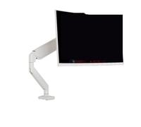 La base a sbalzo pneumatica del supporto for monitor è regolabile in altezza e girevole(White)