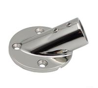 La base rotonda in acciaio inossidabile 316 per corrimano marino da 22 mm fornisce un supporto robusto e una facile integrazione per varie configurazioni di barche (30°)