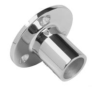 La base rotonda in acciaio inossidabile 316 per corrimano marino da 22 mm fornisce un supporto robusto e una facile integrazione per varie configurazioni di barche (90°)