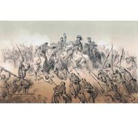 La battaglia di Palestro dopo un'opera di Gustave Dore. La battaglia di Palestro 30-31 maggio 1859 è pensata per essere l'ultima battaglia europea a cui partecipò un monarca europeo