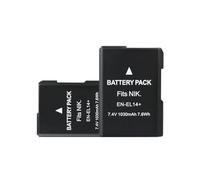 La Batteria Della Fotocamera È Da 1030 MAh, Con Batteria EN-EL14, Compatibile Con Nikon D5500, D5600, D3400, D5100, D5200, D5300, D3100, D3200, D3300, P7700, P7800(2Battery)