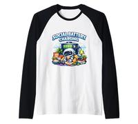 La Batteria Sociale Si Sta caricando Maglia con Maniche Raglan