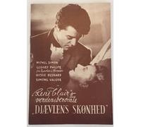 La beauté du diable Michel Simon Gérard Philipe Clair 1950 Danish Movie Program