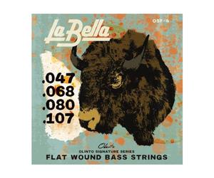 La Bella 0SF-4 Corde per basso Olinto Signature Flat Wound 47-107