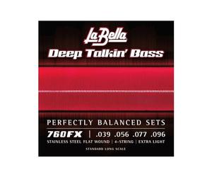 La Bella 760Fx Set di corde per basso a ferita piatta 39/96