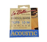 La Bella Corde Chitarra Acustica 7GPB Phosphor Bronze Bluegrass 12-56 USA