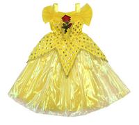 La Bella e La Bestia Vestito Carnevale Maschera Belle Cosplay Child Dress BEAB06