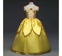 La Bella e La Bestia Vestito Carnevale Maschera Belle Cosplay Girl Dress BEAB09