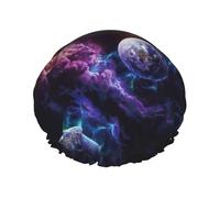 La bella galassia ha stampato i cappelli riutilizzabili della doccia, copricapo di doppio strato per la stazione termale ed il salone, grande involucro dei