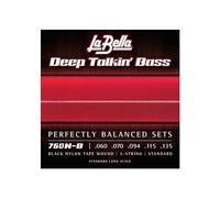 La Bella Strings »760N-B Black Nylon Bass« Corde per Basso 5-Corde - Standard Long Scale - Tensione Standard 060-135