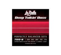 La Bella Strings »DEEP TALKIN' BASS - 750C-B WHITE NYLON - 5-STRING E-BASS« Corde per Basso Elettrico 5-Corde - Copper White Nylon Tape Wound - Light: 050-135