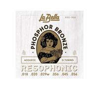 La Bella Strings »RESOPHONIC - RPG-1856 - RESONATOR GUITAR« Corde per Resonator Chitarra - Phosphor Bronze - G-Tuning: 018-056