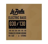 La Bella Strings »RX SERIES STAINLESS STEEL - RX-S6D - 6-STRING E-BASS« Corde per Basso Elettrico 6-Corde - Stainless Steel - 030-130