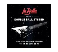La Bella™ Strings »S1046 DOUBLE BALL ELECTRIC GUITAR STRINGS« Corde per Chitarra Elettrica - Stainless Steel - Regular: 010-046 Double Ball System
