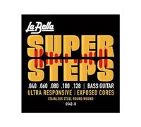La Bella Strings »SUPER STEPS - SS42B - 5-STRING E-BASS« Corde per Basso Elettrico 5-Corde - Stainless Steel - Custom Light: 040-128