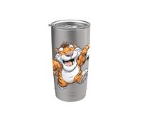 La bella tigre ama il calcio per gli amanti dello sport e della palla Bicchiere termico in acciaio inox doppia parete