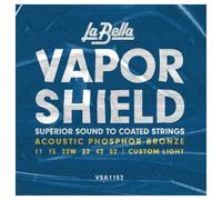 La Bella VSA1152 - Corde Chitarra Vapor Shield Acoustic, Custom Light 11-52