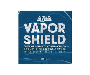 La Bella VSA1252 Vapor Shield - Corde per chitarra acustica, leggere, 12-52