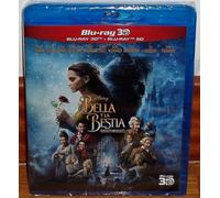 La Bella y la Bestia Blu-Ray 3D + Blu-Ray Disney 2 Dischi Nuovo A-B