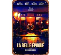 La Belle Epoque - Targa in metallo con scritta in lingua inglese "Movie Place", 20,3 x 30,5 cm, decorazione da parete vintage retrò