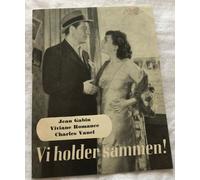 La belle équipe Jean Gabin Charles Vanel Vintage 1936 Danish Movie Program