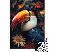 La bellezza della giungla Toucan Bundle Di Puzzle Da 1000 Pezzi Per Fan Adulti, Cartone Spesso, Decorazione Murale, Regalo Di Capodanno, Sfida Difficile 52x38cm/1000pcs