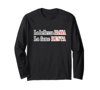 La bellezza passa, la fame resta. Divertente - Simpatica Maglia a Manica
