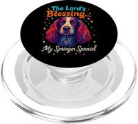 La benedizione del Signore Springer Spaniel Fun Dog Faith Christian PopSockets PopGrip per MagSafe