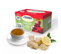 La Bevanda Del Re - Thè Zenzero e Limone, 20 Tisane in Cialde ESE Filtro Carta 44MM, Infusi Da 3,5G, 70G