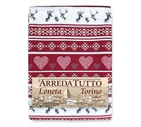 La biancheria per la casa Telo ARREDO copritutto Gran Foulard COPRILETTO copridivano CERVINO Rosso - 1 Piazza