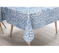 La biancheria per la casa TOVAGLIA LIMA © in TELA CERATA plastificata LAVABILE idrorepellente in PVC MAIOLICA Mare Made in Italy - Cm. 140x140 x4 persone