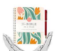 La Bibbia in uno studio biblico per le donne della settimana 52,Bibbia rilegata a spirale con spazio per le note, cartella di lavoro della Bibbia, Bibbia a spirale in un anno per piano di lettura