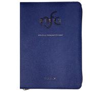 La Bible Nouvelle Français courant - Bleue, souple, luxe, tranches or, similicuir, glissière, sans l: Sans les deutérocanoniques, avec notes