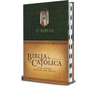 La Biblia Católica: Edición letra grande, HC, verde con índic (Copertina rigida)