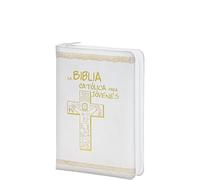 La Biblia Católica para Jóvenes: edición dos tintas / Junior [símil piel blanca con cremallera]