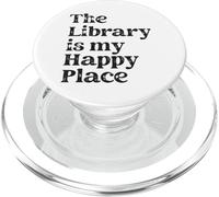 La biblioteca è il mio posto felice che legge gli amanti dei libri PopSockets PopGrip per MagSafe