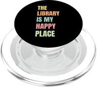 La biblioteca è il mio posto felice che legge gli amanti dei libri PopSockets PopGrip per MagSafe