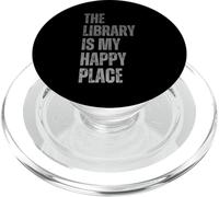 La biblioteca è il mio posto felice che legge gli amanti dei libri PopSockets PopGrip per MagSafe