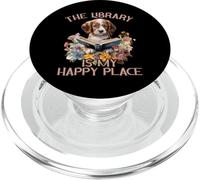 La biblioteca è il mio posto felice insegnante di cani PopSockets PopGrip per MagSafe