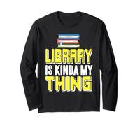 La Biblioteca È La Mia Passione Lettura Nerd Maglia a Manica