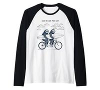 La Bici da Surf Tandem Sloth Ti Prende più Tardi Maglia con Maniche Raglan