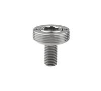 la bicicletta ha preso la vite, Set di bulloni for movimento centrale della bicicletta con distanziali in nylon e coperture for pedivelle M8x15mm multicolore(Titanium 2 Sets)
