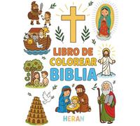 La Bilia Libro de Colorear: Divertidas escenas bíblicas para colorear - Ideal para edades de 4 a 8 años