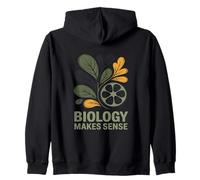 La biologia Fa Senso Natura e Scienza della Vita Illustrazione Felpa con Cappuccio
